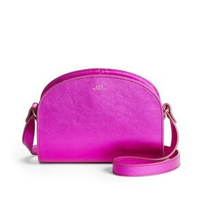 APC Hot Metallic Pink Demi Lune Bag